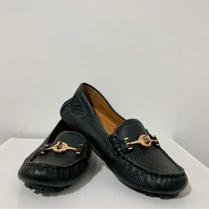 Coach Black Leather Loafers